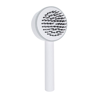 White Self Cleaning Hair Brush