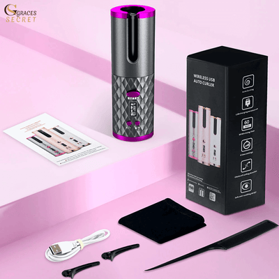 Instawave Cordless Hair Curler package 